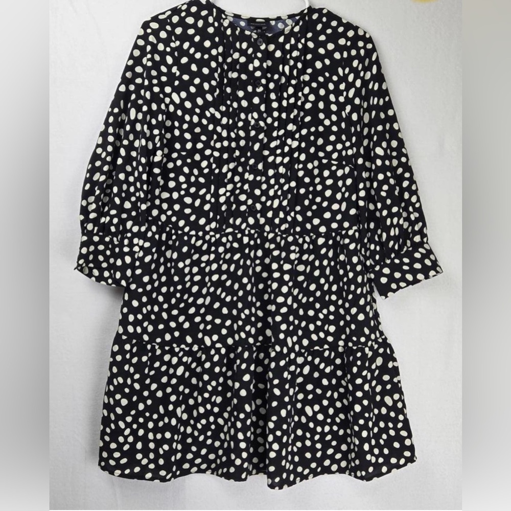 Black and White WHOWHATWEAR Polka Dot Dress